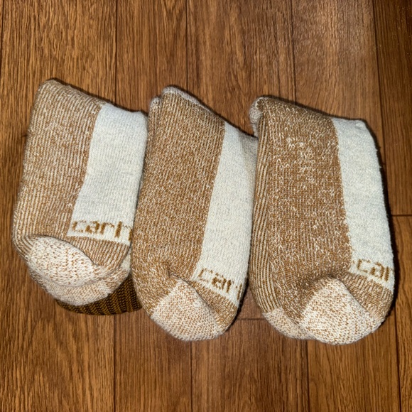 Carhartt Mens socks 3 pair tan - Picture 6 of 6